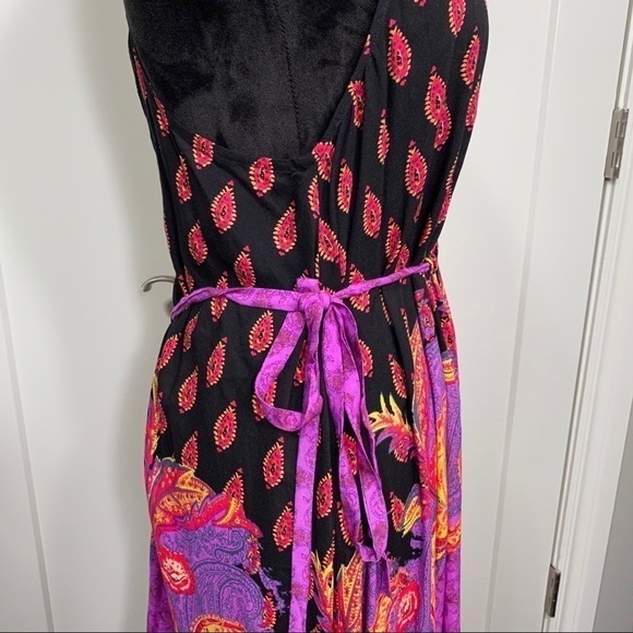 Free People intimately Rendezvous Girl slip dress black purple size xs - Picture 8 of 11